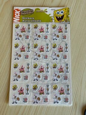 Vintage 2005 Sandylion Nickelodeon SpongeBob Squarepants Stickers New & Sealed